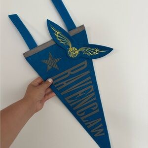 Blue Ravenclaw Banner with Crest universal epic universe ministry of magic
